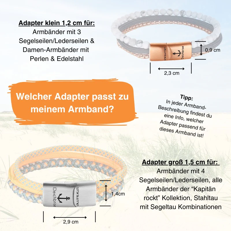 Adapter (+1,2/1,5cm) für Armband-Schließe (Multistrang) - Image 3