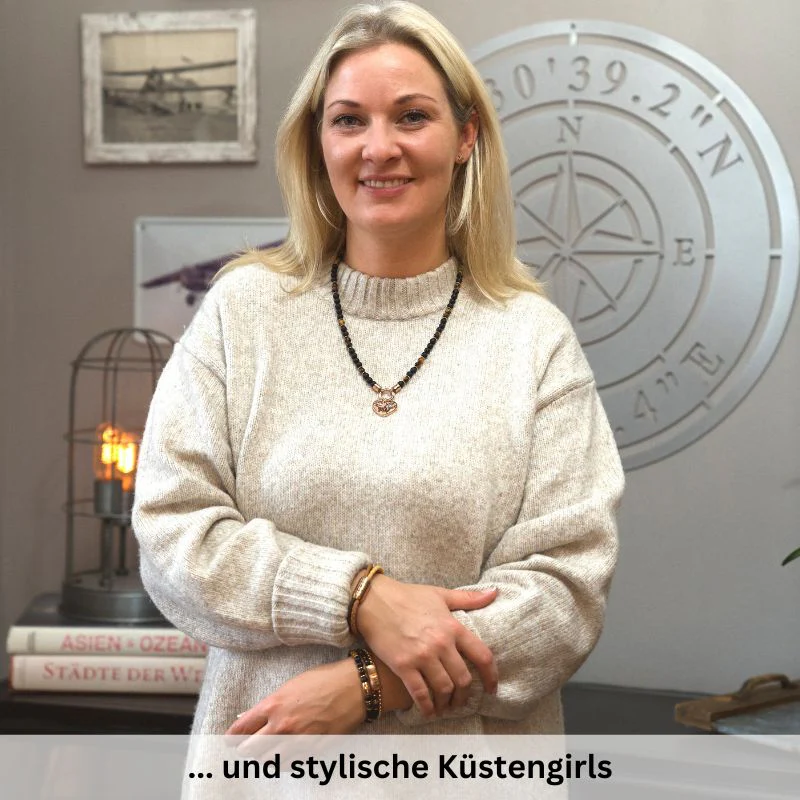 Armband Black Beach Onyx, Tiger-Eye, Edelstahl - Image 6