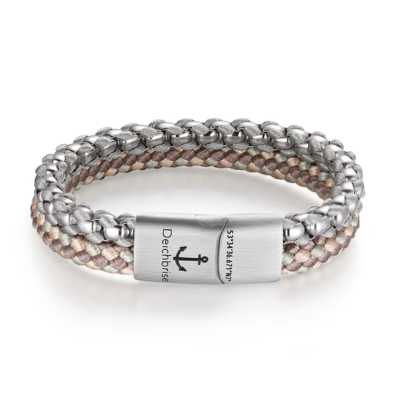 Armband Joleen am Sandstrand (Multistrang) Stahl-Tau & Segeltau - Image 6