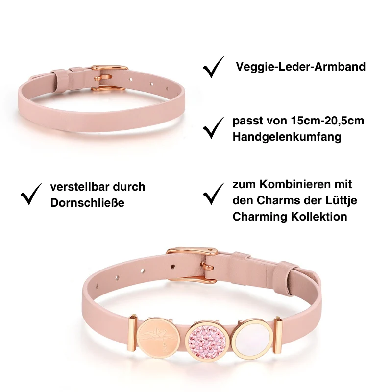 Armband Veggie-Leder altrose (Lüttje-Charming) - Image 3