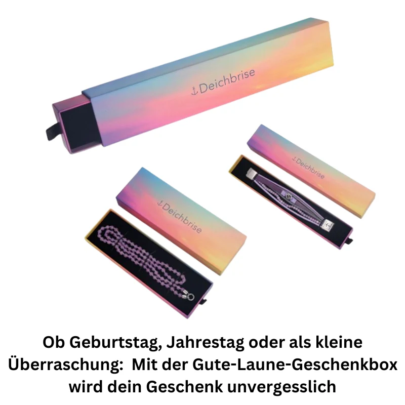 Armband Seestern (Multistrang) mit Segelseil, Leder & Pink Jade - Image 6