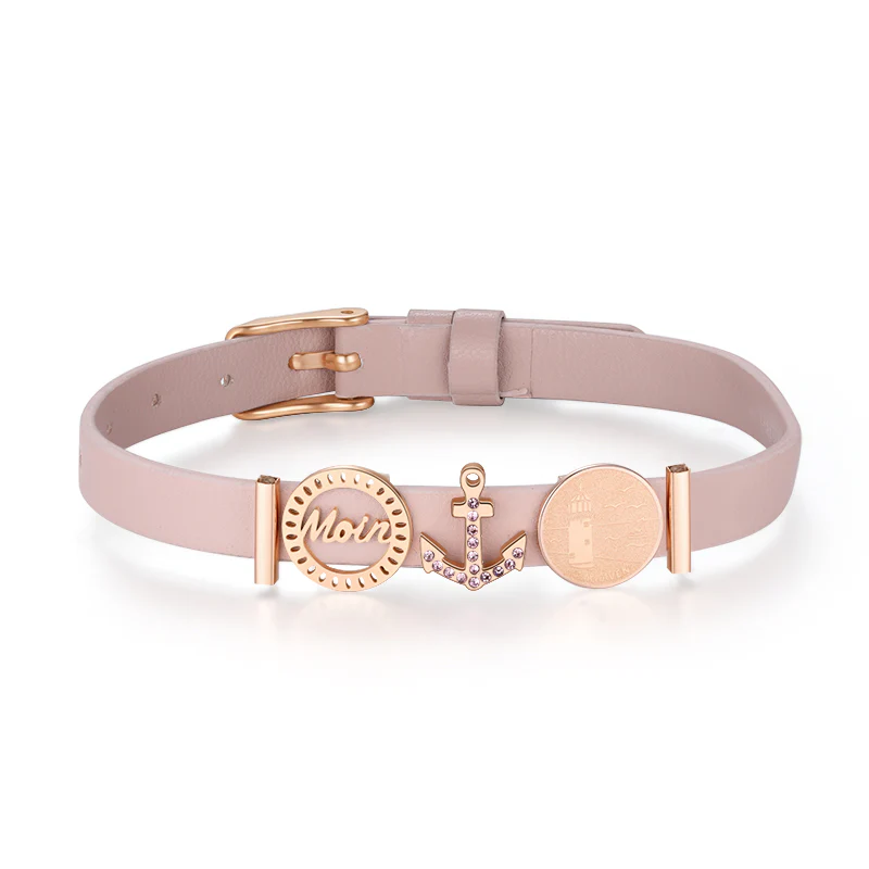 Charm Anker mit rosa Steinen (Lüttje-Charming) - Image 3