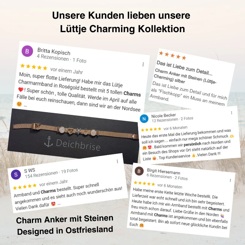 Charm Anker mit Steinen (Lüttje-Charming) - Image 4