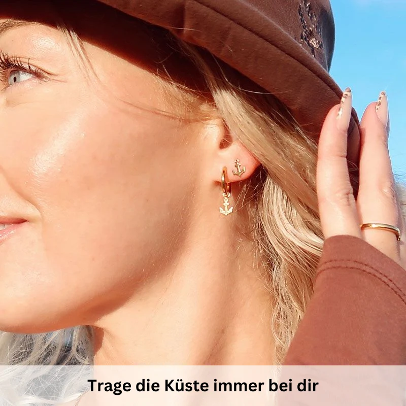 Ohrstecker Anker aus Edelstahl - Image 6