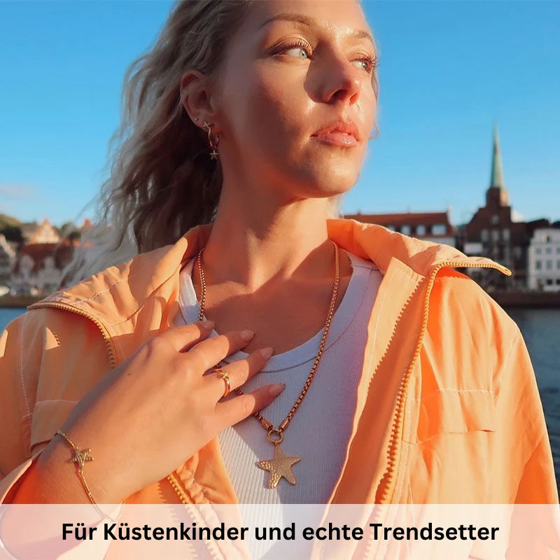 Charm für Ohrringe (Creolen) Seestern aus Edelstahl (Paar) - Image 10