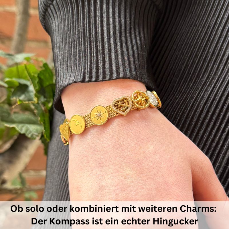 Charm Kompass mit Stein (Lüttje-Charming) - Image 3