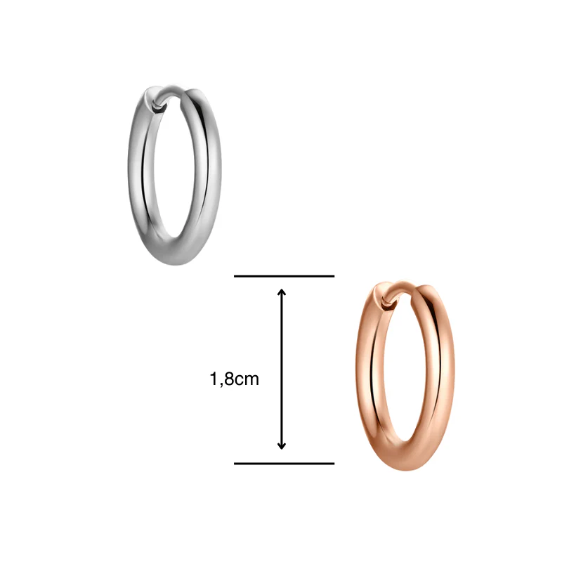 Creolen für Charm Anhänger (mittel | 1,8cm) aus Edelstahl (Paar) - Image 7