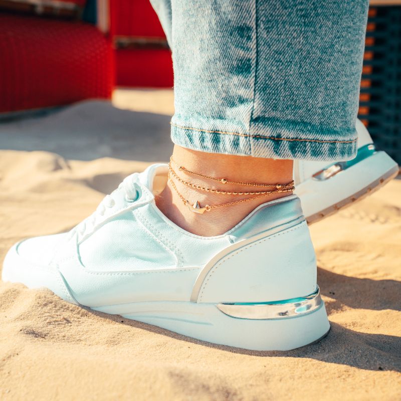 Fußkettchen aus Edelstahl Papierschiffchen - Image 3