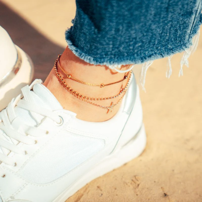 Fußkettchen aus Edelstahl Seestern - Image 3