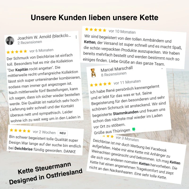 Kette Steuermann (mit Rund-Karabiner) aus Edelstahl - Image 6