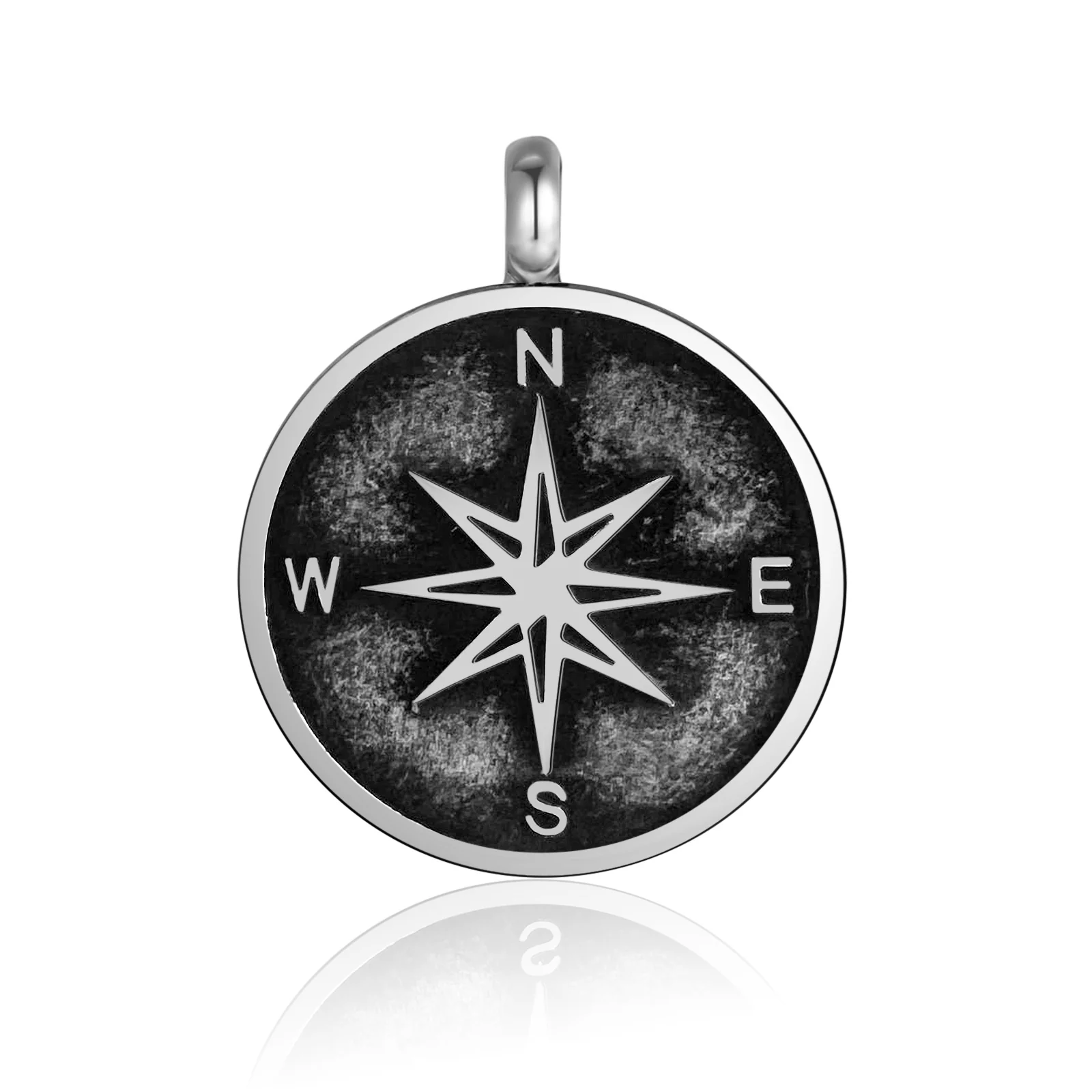 Kettenanhänger Kompass aus Edelstahl - Image 9