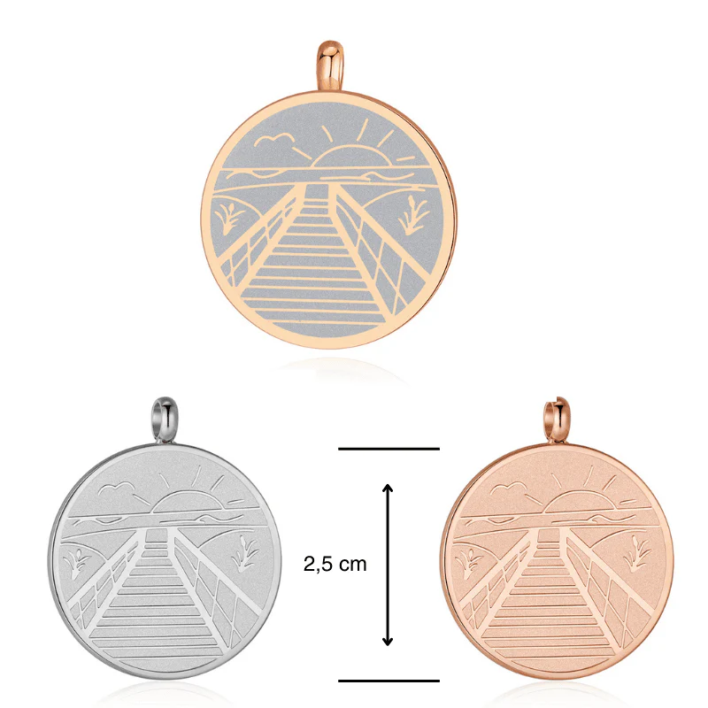 Kettenanhänger Norddeich aus Edelstahl - Image 6