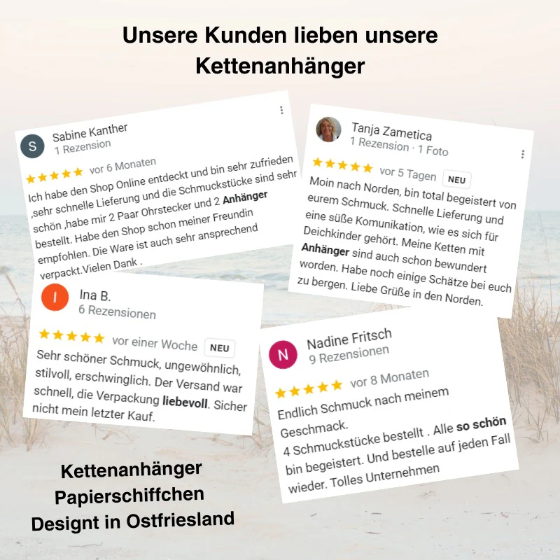 Kettenanhänger Papierschiffchen (groß) aus Edelstahl - Image 6
