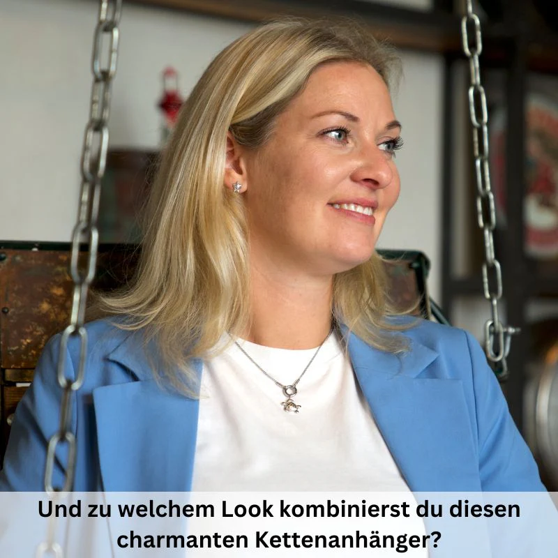 Kettenanhänger Schildkröte aus Edelstahl - Image 3