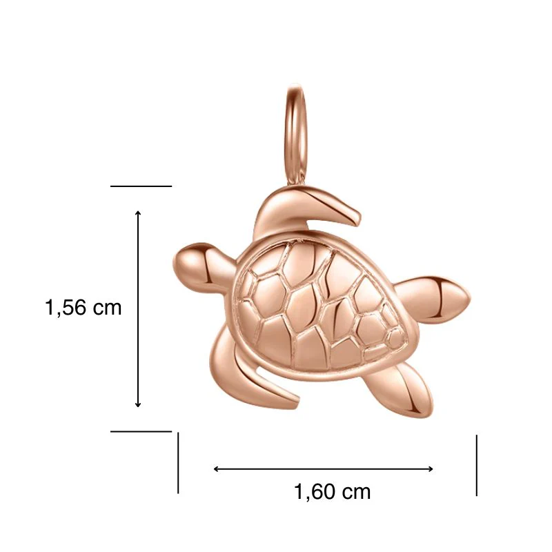 Kettenanhänger Schildkröte aus Edelstahl - Image 5