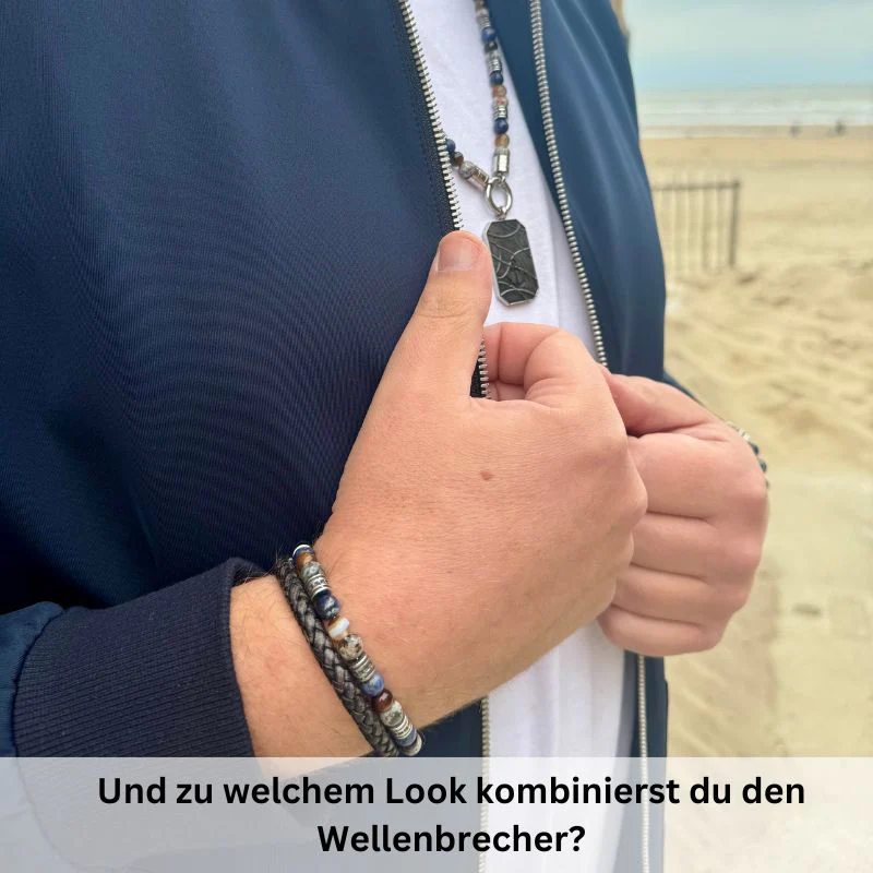 Kettenanhänger Wellenbrecher aus Edelstahl - Image 3