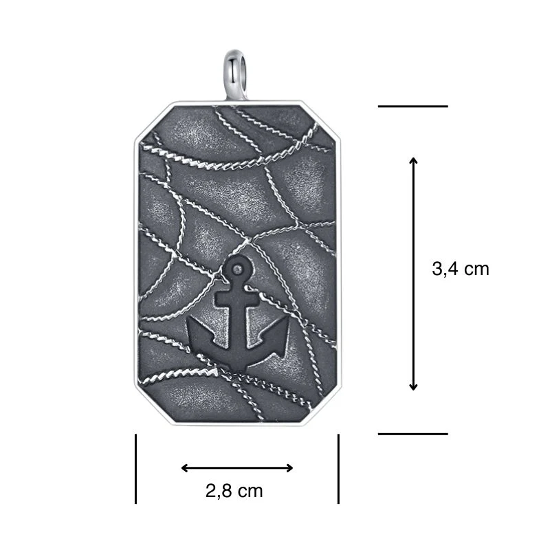 Kettenanhänger Wellenbrecher aus Edelstahl - Image 4