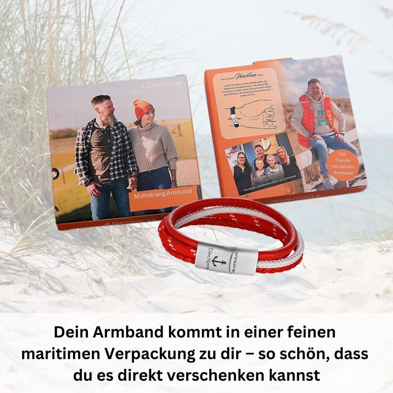 Leder & Segelseil Armband Grenzenlos (Multistrang) - Image 5