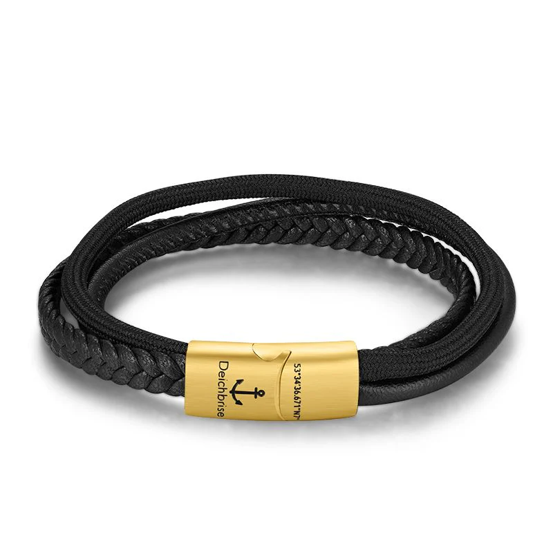 Leder & Segeltau Armband Small Rocky (Multistrang) - Image 9