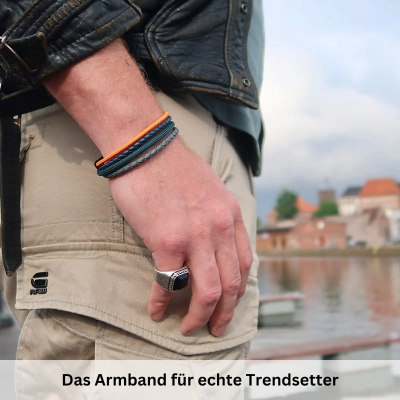 Leder & Segeltau Armband Summer Windsurfer (Multistrang) - Image 4