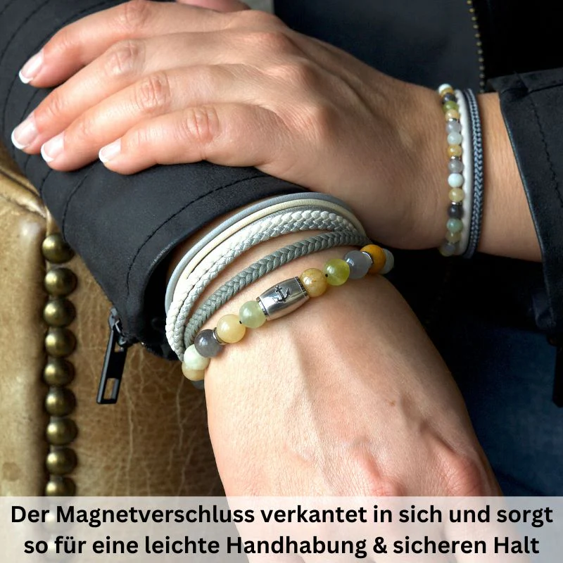 Multistrang Armband Joleen 2 (Fibre Leder) (Veggie) - Image 3