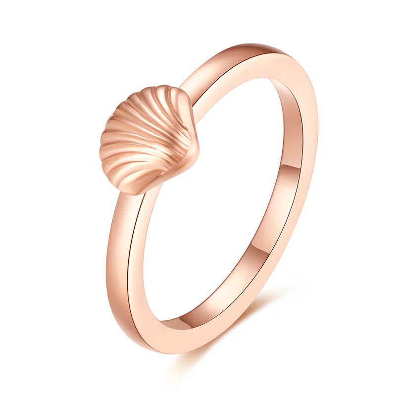 Muschel Ring aus Edelstahl (Stapelring) - Image 7