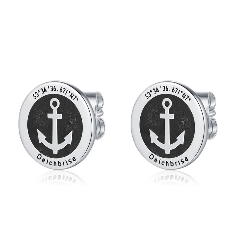 Ohrstecker Anker aus Edelstahl (Kapitän rockt) - Image 3