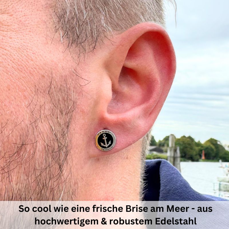 Ohrstecker Anker aus Edelstahl (Kapitän rockt) - Image 4