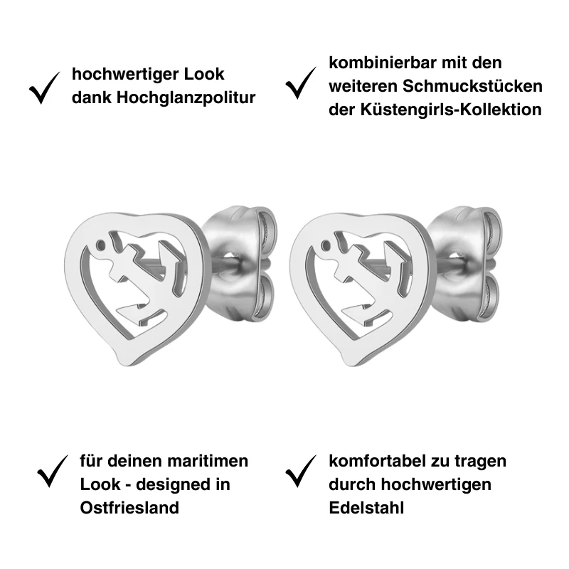 Ohrstecker Ankerliebe aus Edelstahl - Image 4