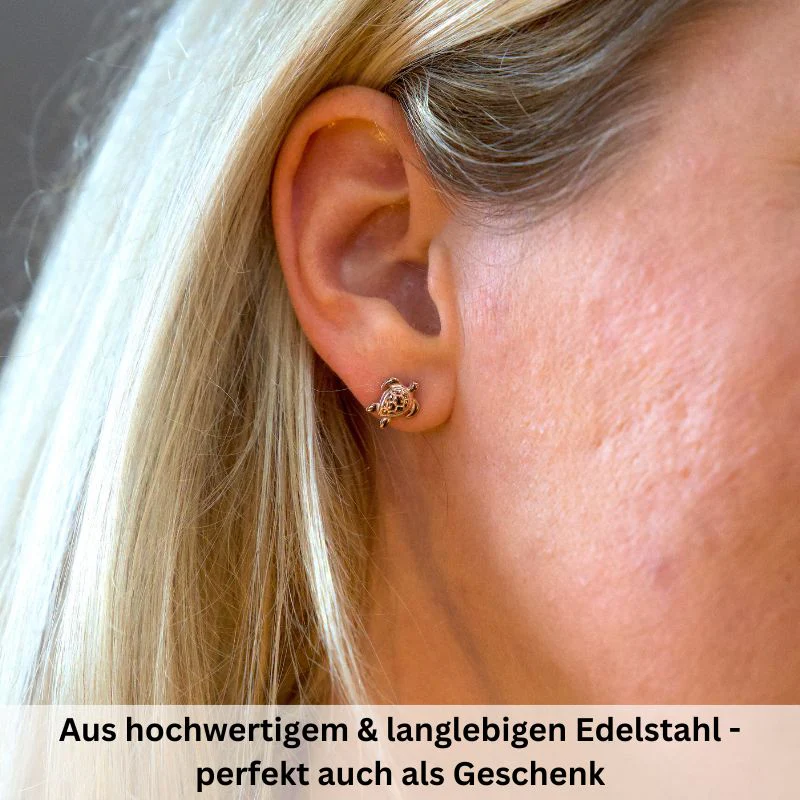 Ohrstecker Schildkröte aus Edelstahl - Image 4