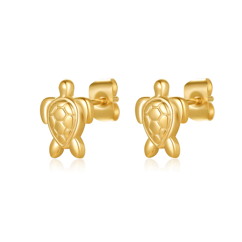 Ohrstecker Schildkröte aus Edelstahl - Image 6