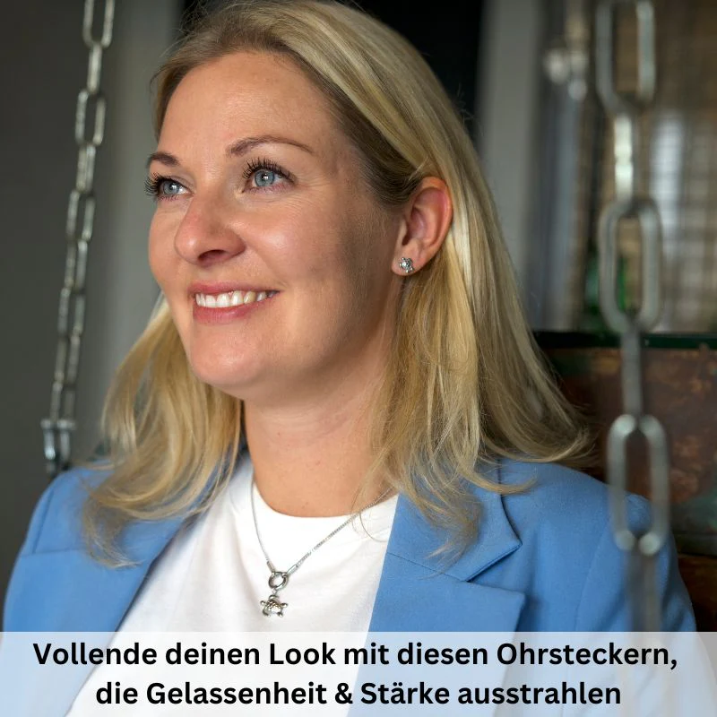 Ohrstecker Schildkröte aus Edelstahl - Image 7