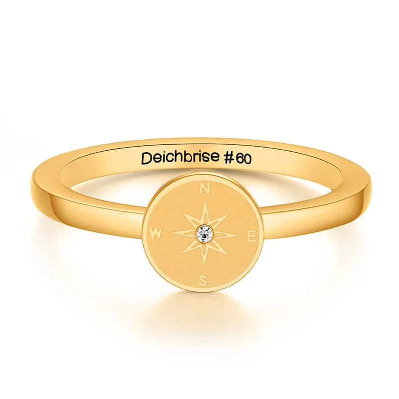 Ring Kompass aus Edelstahl (Stapelring) - Image 11