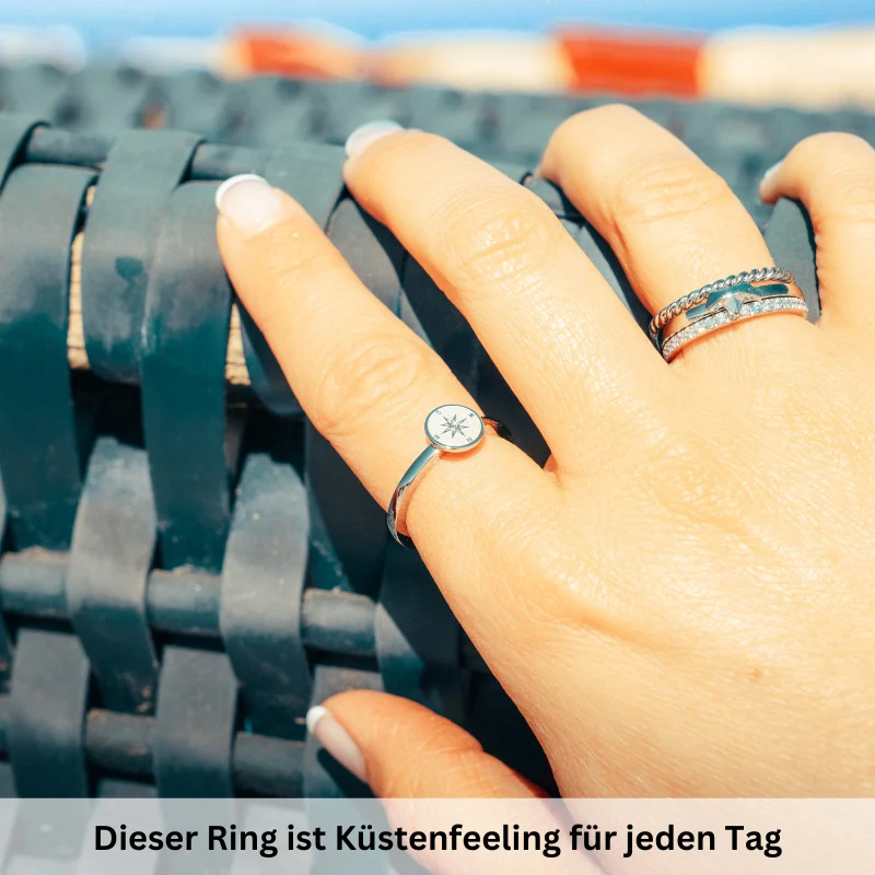 Ring Kompass aus Edelstahl (Stapelring) - Image 4