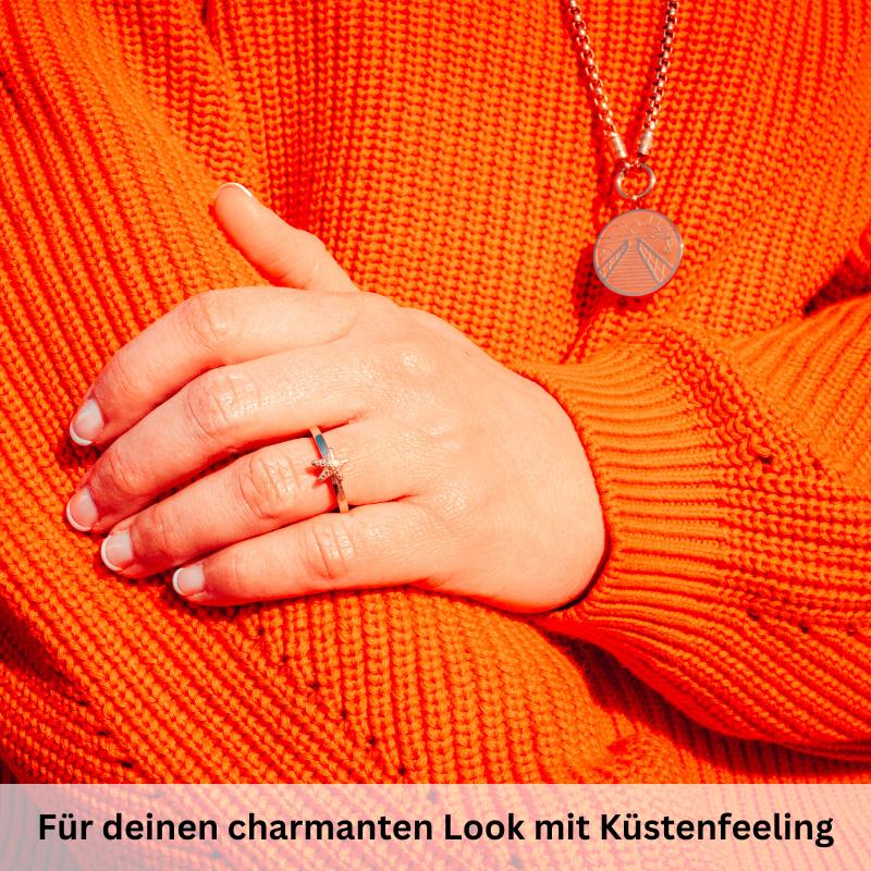 Seestern Ring aus Edelstahl (Stapelring) - Image 3