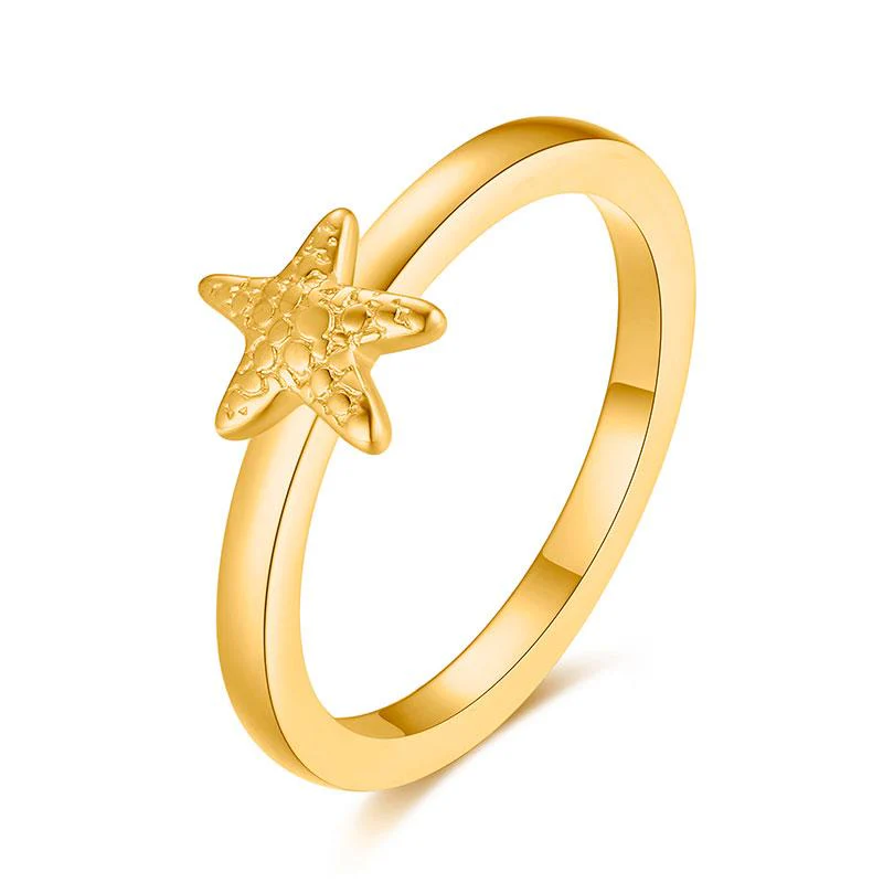 Seestern Ring aus Edelstahl (Stapelring) - Image 9