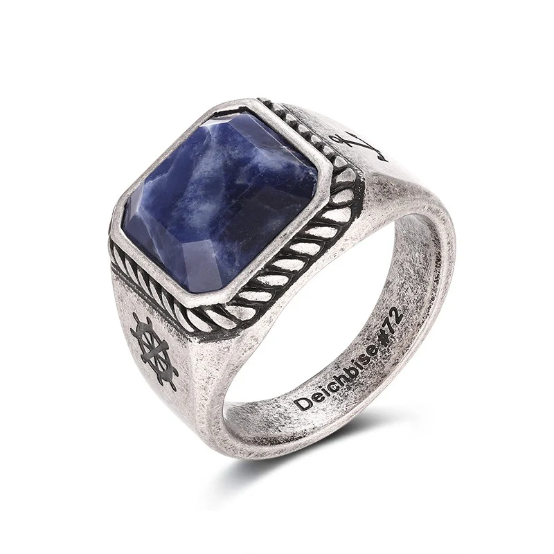 Siegelring Seeräuber (Onyx/Sodalith und Edelstahl) - Image 6