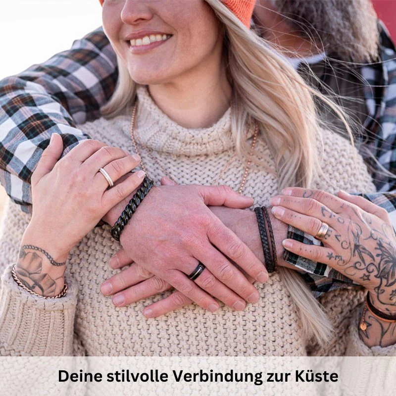 Stahltau Armband Green Sea (black-vintage) - Image 4