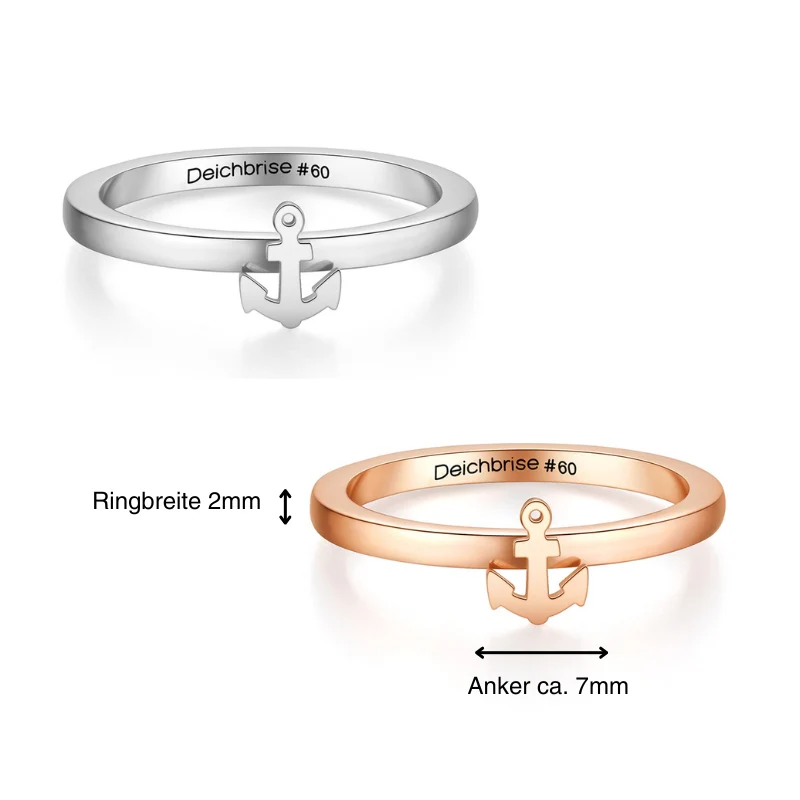 Ring Anker aus Edelstahl (Stapelring) - Image 4